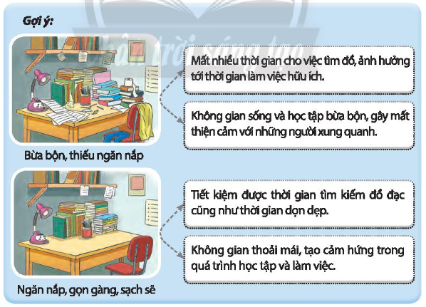 Nhiệm vụ  tò mò thói quen chống nắp gọn gàng sạch đã của em lúc ở gia  đình và ở trong nhà trường trang  sgk hoạt động trải nghiệm hướng nghiệp