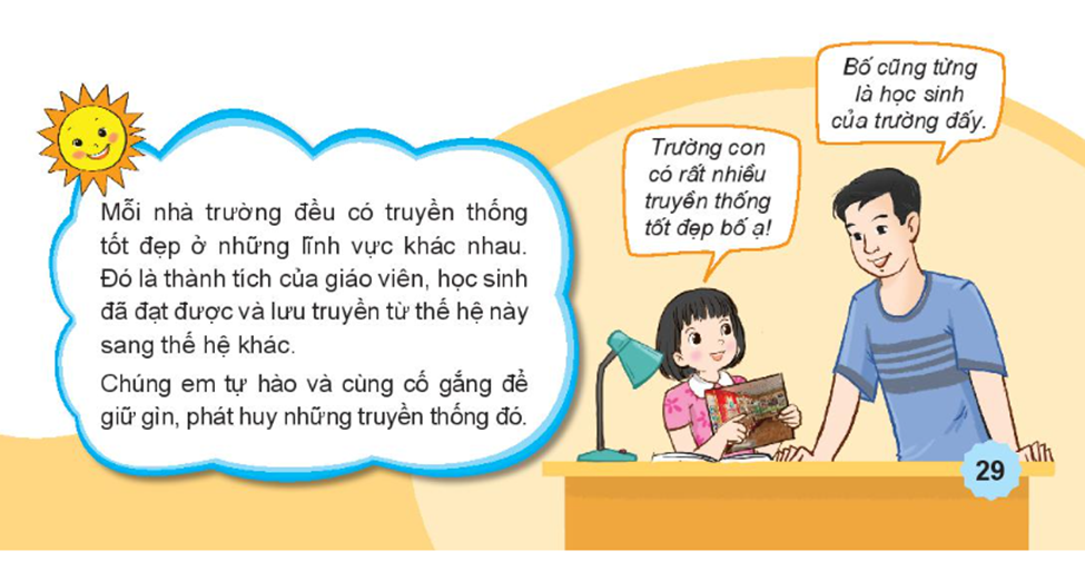 Nói những việc em phải làm để góp phần phát huy truyền thống lịch sử nhà trường