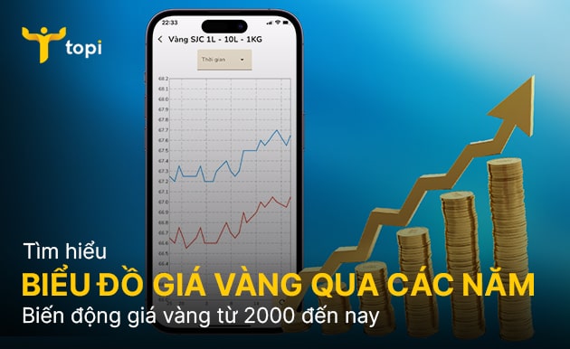 Biểu đồ dùng giá quà qua các năm