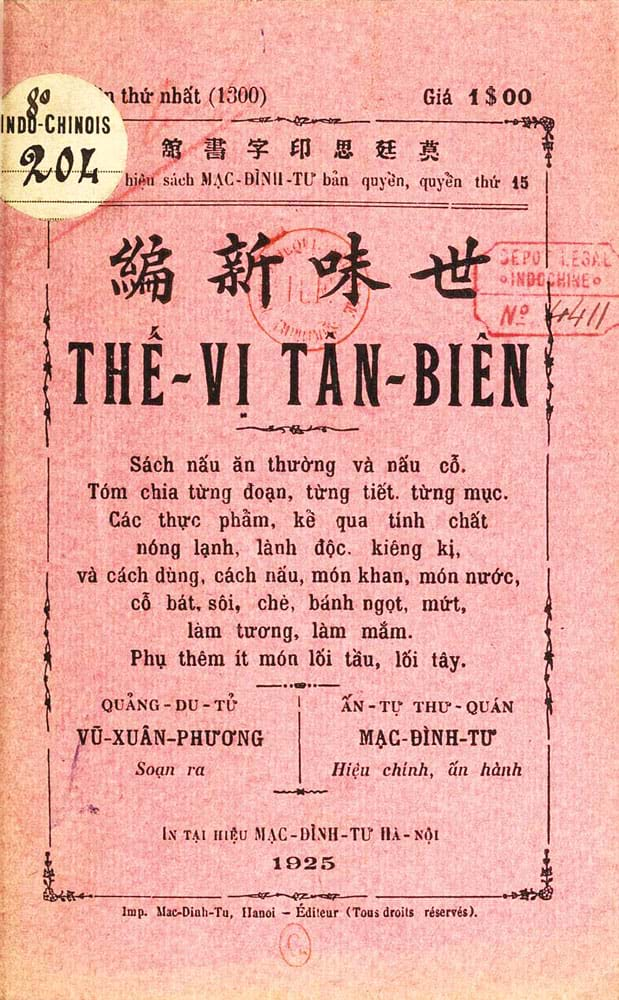 Sách dạy làm bếp trăm thời gian trước ở cha miền