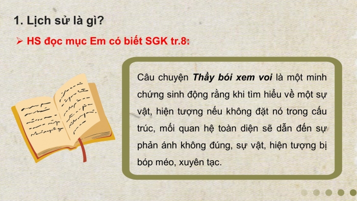 Giáo án điện tử bài  hiện thực lịch sử dân tộc và nhấn thức kế hoạch sử