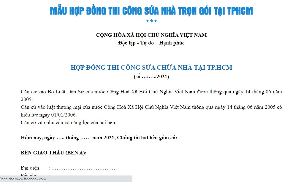 Mẫu hợp Đồng sửa chữa trường học: hướng dẫn soạn thảo chi tiết