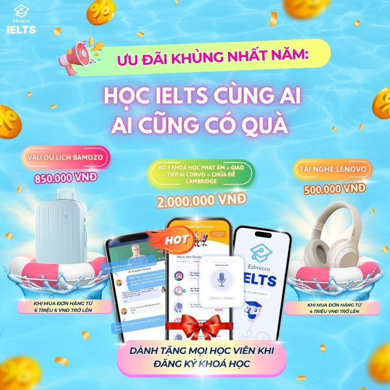 Mega sale lớn số 1 năm học ielts thuộc ai