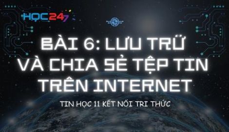 Tin học  kết nối tri thức bài  lưu trữ và chia sẻ tệp tin bên trên internet